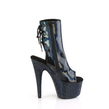 BEJEWELED-1018DM-7 Černé go-go kozačky Pleaser - vnější pohled BEJEWELED-1018DM-7 Černé go-go kozačky Pleaser - vnější pohled