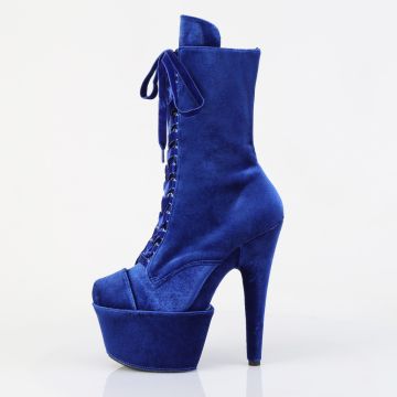 ADORE-1045VEL Modré taneční kozačky Pleaser - vnitřní pohled ADORE-1045VEL Modré taneční kozačky Pleaser - vnitřní pohled