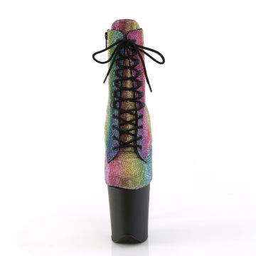 FLAMINGO-1020RS Duhové kozačky Pleaser Pleaser - přední pohled FLAMINGO-1020RS Duhové kozačky Pleaser Pleaser - přední pohled