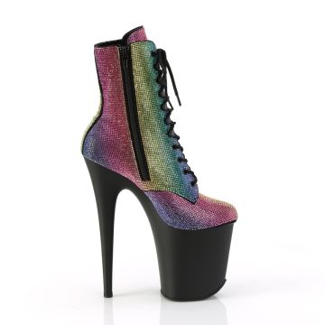 FLAMINGO-1020RS Duhové kozačky Pleaser Pleaser - vnější pohled FLAMINGO-1020RS Duhové kozačky Pleaser Pleaser - vnější pohled