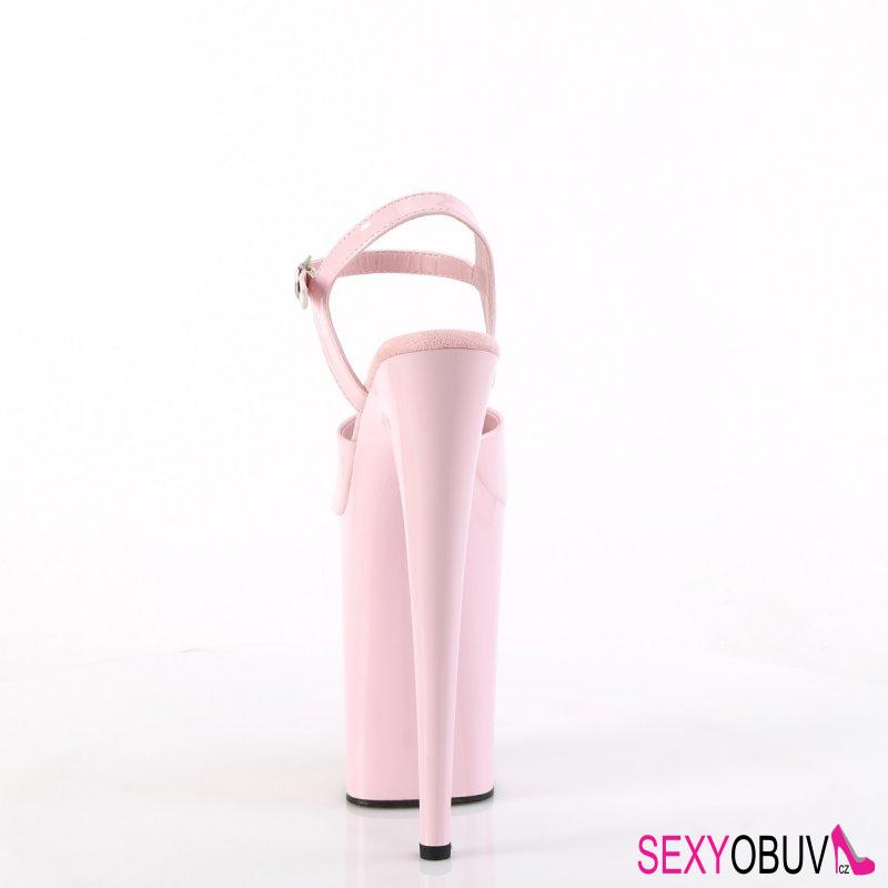 INFINITY-909 Růžové sexy boty Pleaser
