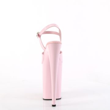 INFINITY-909 Růžové sexy boty Pleaser Pleaser - zadní pohled