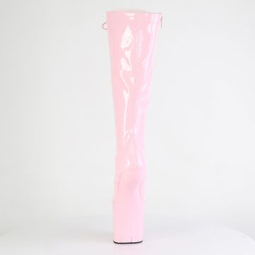 CRAZE-2023 Sexy růžové kozačky Pleaser - zadní pohled