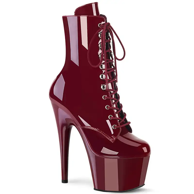 ADORE-1020 Rudé kotníkové kozačky
