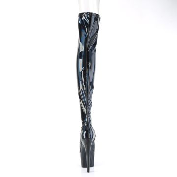 ADORE-3011HWR Černé sexy kozačky Pleaser - zadní pohled ADORE-3011HWR Černé sexy kozačky Pleaser - zadní pohled