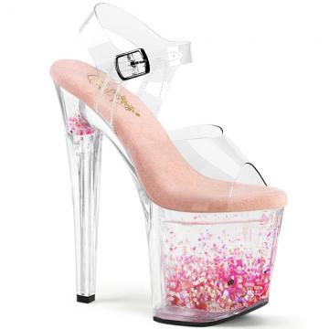 ENCHANT-708AQUA-03 Sexy sandály Pleaser
