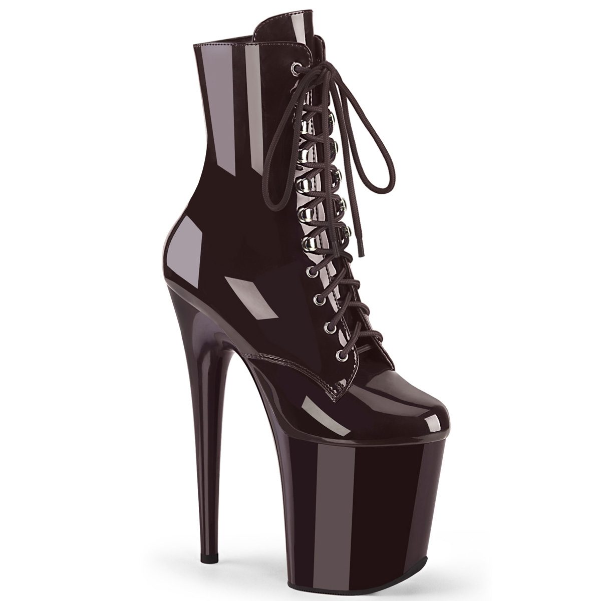 FLAMINGO-1020 Kotníkové kozačky Pleaser kávové | FLAMINGO-1020 Pleaser