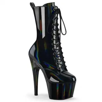 ADORE-1040WR-HG Černé kozačky Pleaser