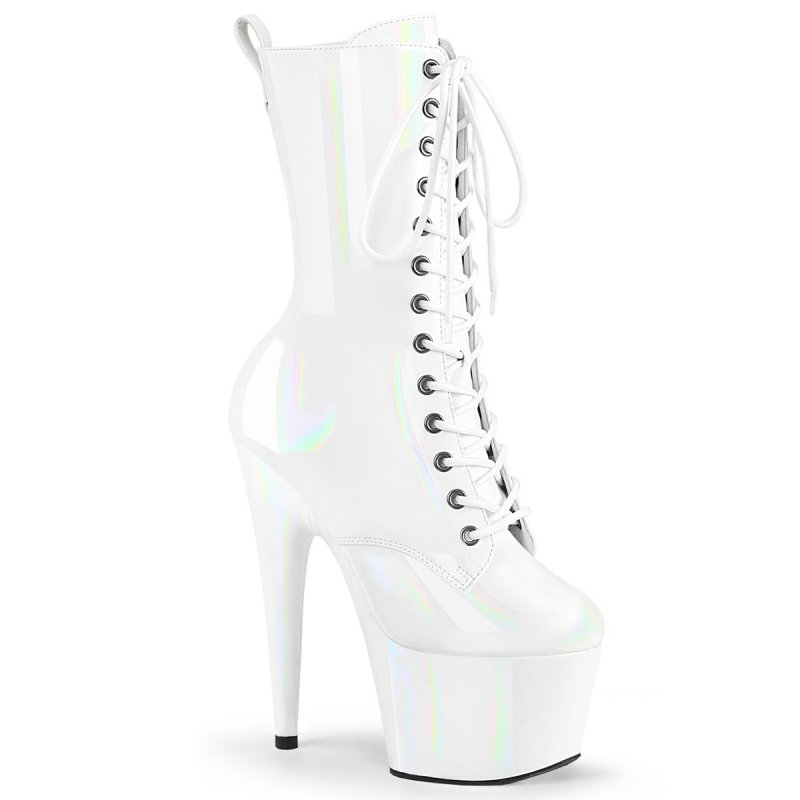 ADORE-1040WR-HG Bílé kozačky Pleaser