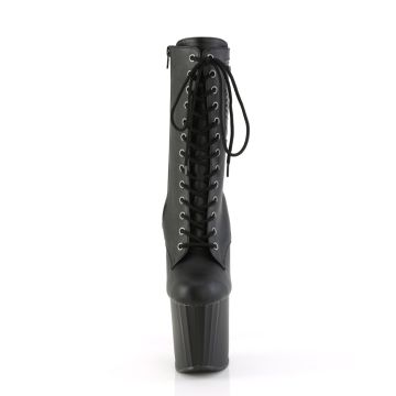 ENCHANT-1040PK Černé kozačky Pleaser Pleaser - přední pohled ENCHANT-1040PK Černé kozačky Pleaser Pleaser - přední pohled