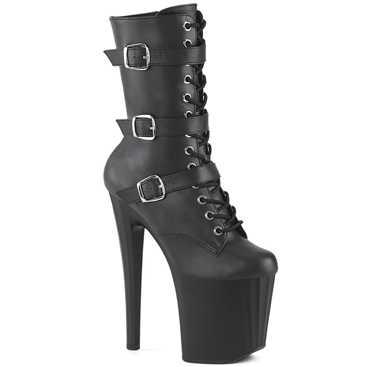 ENCHANT-1043 Černé kozačky Pleaser | ENCHANT-1043 Pleaser