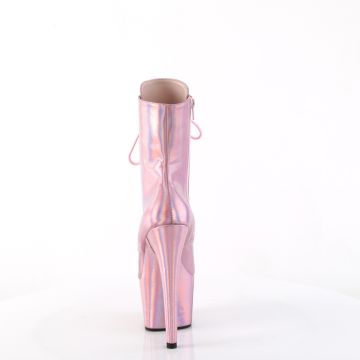 ADORE-1020HG Sexy růžové kozačky Pleaser - zadní pohled ADORE-1020HG Sexy růžové kozačky Pleaser - zadní pohled