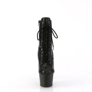 ADORE-1020RS Černé sexy kozačky Pleaser - přední pohled ADORE-1020RS Černé sexy kozačky Pleaser - přední pohled