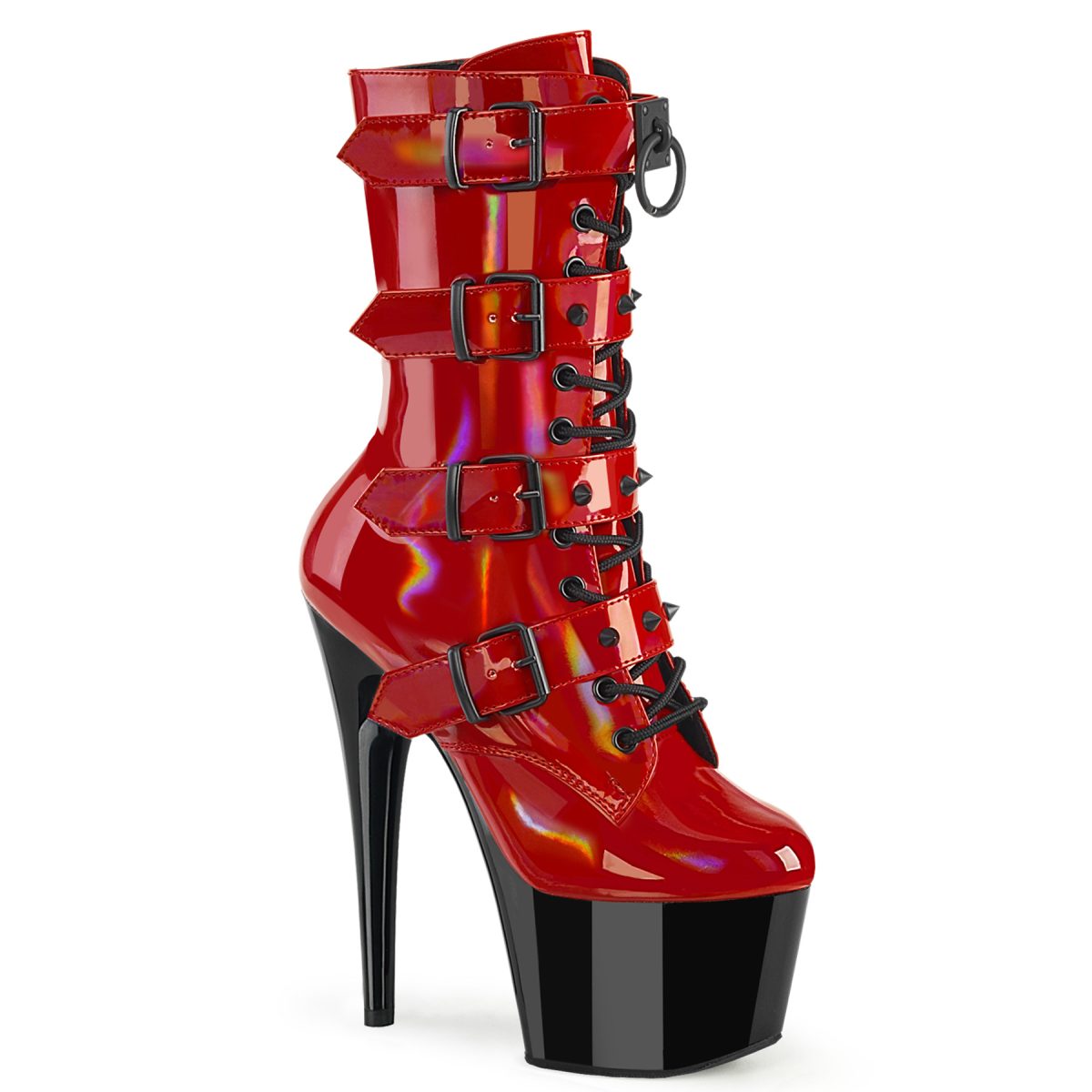 ADORE-1046TT Červené kotníkové kozačky | ADORE-1046TT Pleaser