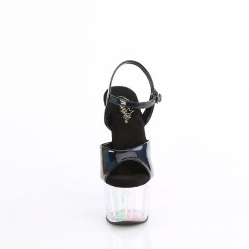 ADORE-709HT Černé sexy boty Pleaser - přední pohled ADORE-709HT Černé sexy boty Pleaser - přední pohled