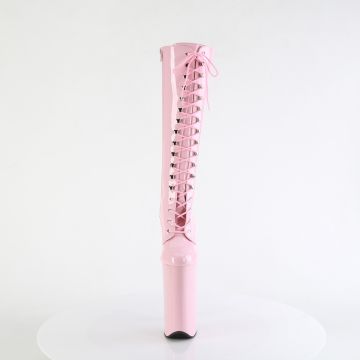 BEYOND-2020 Růžové sexy kozačky Pleaser - přední pohled