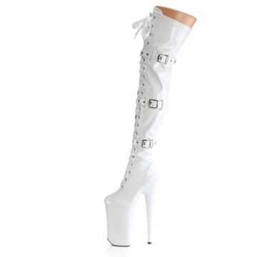 BEYOND-3028 Bílé sexy kozačky Pleaser - vnitřní pohled BEYOND-3028 Bílé sexy kozačky Pleaser - vnitřní pohled