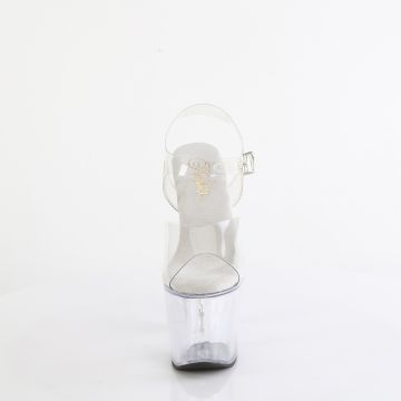 BLISS-708 Sexy průhledné sandály Pleaser - přední pohled