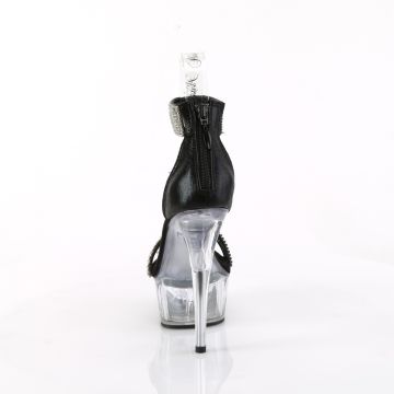 DELIGHT-641 Sexy sandály Pleaser - zadní pohled DELIGHT-641 Sexy sandály Pleaser - zadní pohled