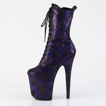 FLAMINGO-1040SPF Modré pole kozačky Pleaser - vnitřní pohled