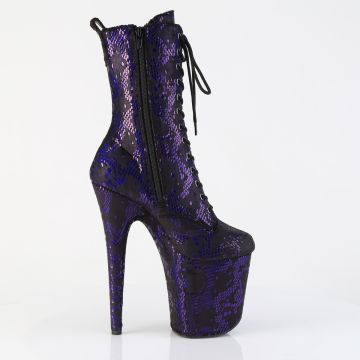 FLAMINGO-1040SPF Modré pole kozačky Pleaser - vnější pohled