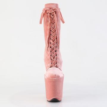 FLAMINGO-1045VEL Pole dance kozačky Pleaser - přední pohled FLAMINGO-1045VEL Pole dance kozačky Pleaser - přední pohled