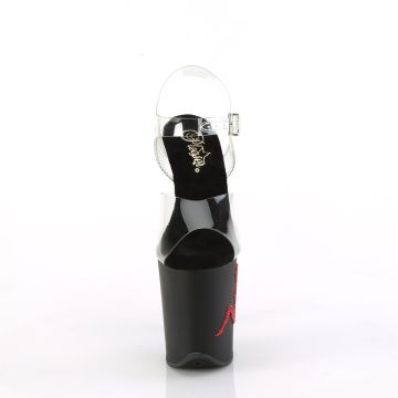 FLAMINGO-808TGRS Sexy sandály Pleaser Pleaser - přední pohled