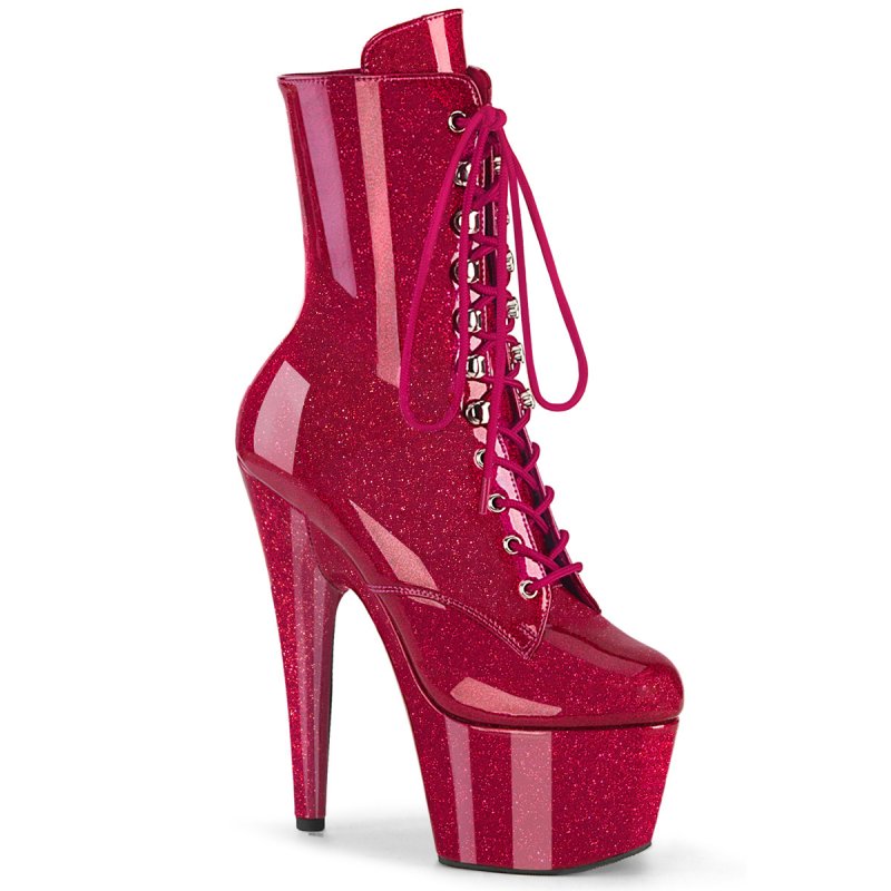 ADORE-1020GP Fuchsiové kotníčkové kozačky
