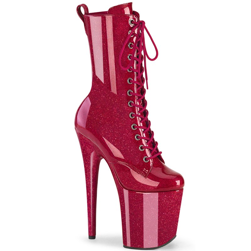 FLAMINGO-1040GP Fuchsiové kotníkové kozačky