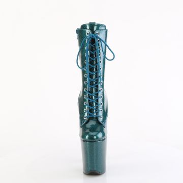 FLAMINGO-1040GP Kotníkové kozačky Pleaser modré Pleaser - přední pohled