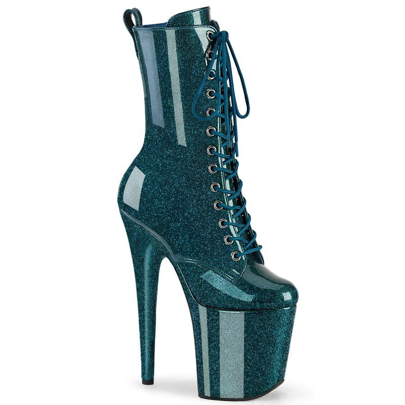 FLAMINGO-1040GP Kotníkové kozačky Pleaser modré