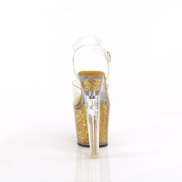 LOVESICK-708SG Zlaté sexy boty Pleaser Pleaser - zadní pohled LOVESICK-708SG Zlaté sexy boty Pleaser Pleaser - zadní pohled