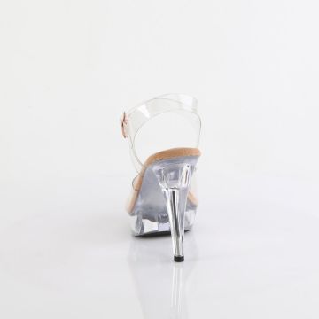 COCKTAIL-508 Průhledné sandály Fabulicious Fabulicious - zadní pohled