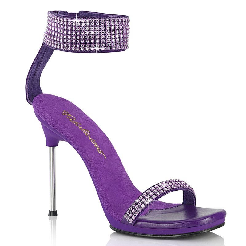 CHIC-40 Fialové sandály
