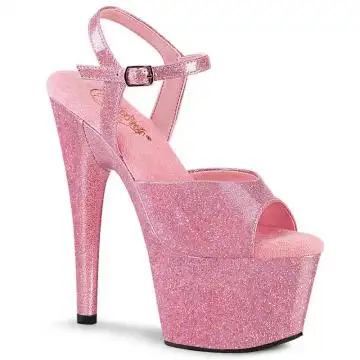 ADORE-709GP Růžové sandály Pleaser