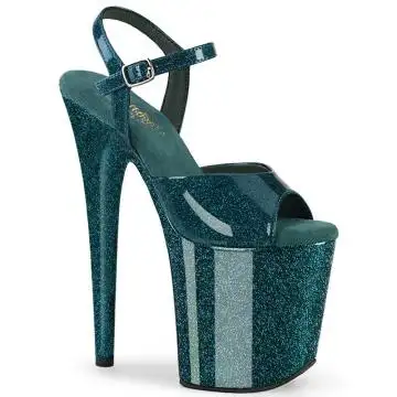 FLAMINGO-809GP Sandály Pleaser na extra vysokém podpatku