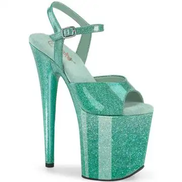 FLAMINGO-809GP Sandály na extra vysokém podpatku Pleaser