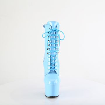 ADORE-1020 modré pole dance kotníčkové kozačky Pleaser - přední pohled