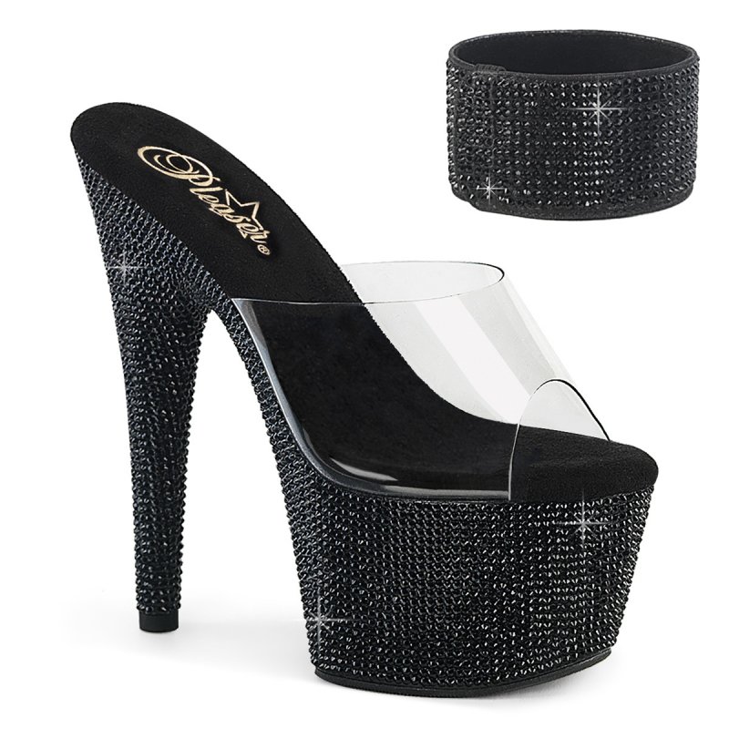 BEJEWELED-712RS Luxusní pantofle Pleaser