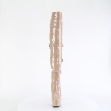 DELIGHT-3018 Tělové stehenní kozačky Pleaser - přední pohled DELIGHT-3018 Tělové stehenní kozačky Pleaser - přední pohled