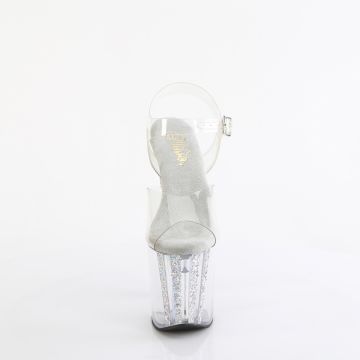 ENCHANT-708AQUA-04 Sexy boty Pleaser Pleaser - přední pohled