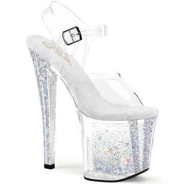 Sandály a páskové boty ENCHANT-708AQUA-04 Sexy Pleaser
