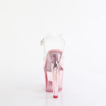 LOVESICK-708T Růžové sexy boty Pleaser - zadní pohled LOVESICK-708T Růžové sexy boty Pleaser - zadní pohled