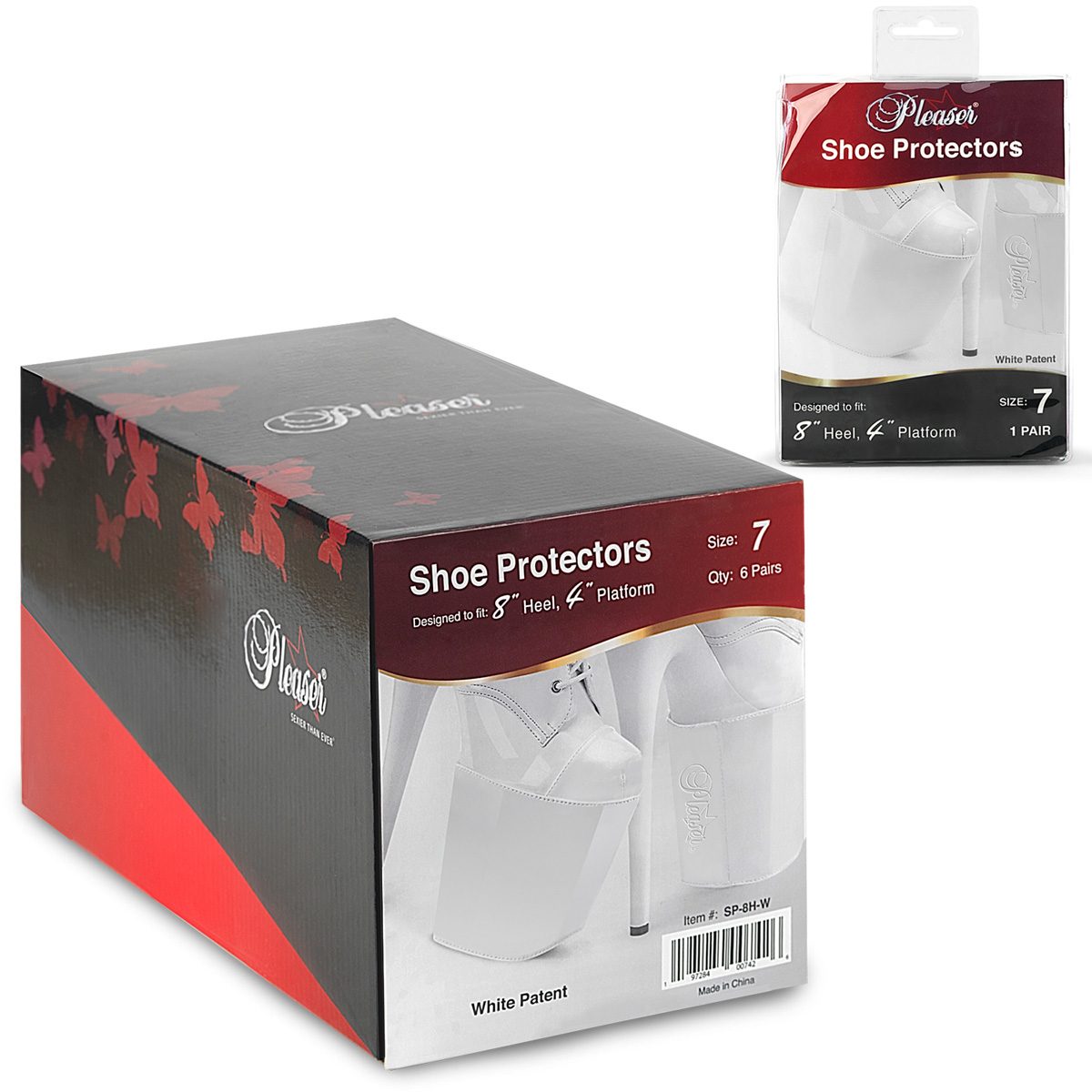 SP-8H-W Bílé chrániče | SP-8H-W Pleaser SP-8H-W Bílé chrániče | SP-8H-W Pleaser