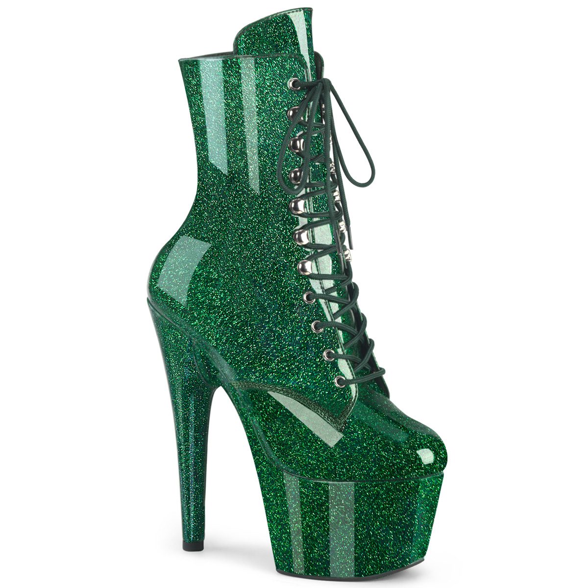 ADORE-1020GP Zelené kotníčkové kozačky Pleaser | ADORE-1020GP Pleaser ADORE-1020GP Zelené kotníčkové kozačky Pleaser | ADORE-1020GP Pleaser