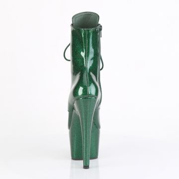 ADORE-1020GP Zelené kotníčkové kozačky Pleaser Pleaser - zadní pohled ADORE-1020GP Zelené kotníčkové kozačky Pleaser Pleaser - zadní pohled