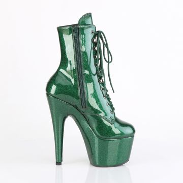 ADORE-1020GP Zelené kotníčkové kozačky Pleaser Pleaser - vnější pohled ADORE-1020GP Zelené kotníčkové kozačky Pleaser Pleaser - vnější pohled