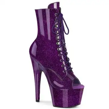 ADORE-1021GP Kotníčkové kozačky Pleaser