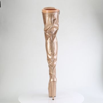 ADORE-3020GP Zlaté kozačky Pleaser Pleaser - zadní pohled ADORE-3020GP Zlaté kozačky Pleaser Pleaser - zadní pohled