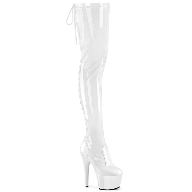 ADORE-3850 Bílé kozačky